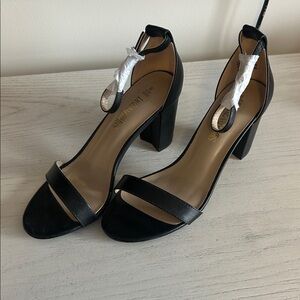 Dune London Black Strappy Heels